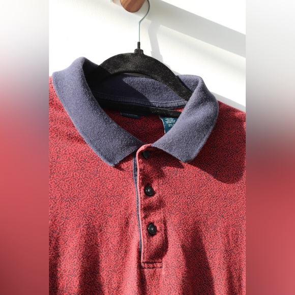 Patterned Red Polo - Picture 3 of 8